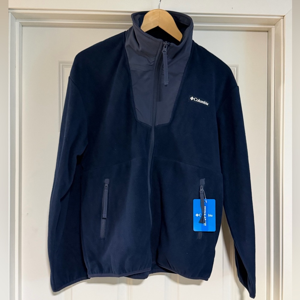 Columbia Sequoia Grove Full Zip Fleece in Dark Blue